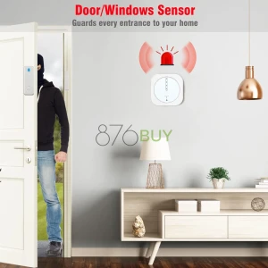 YISEELE Home Security System, Door Alarm System with WiFi