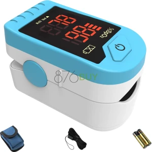 CHOICEMMED Light Blue Finger Pulse Oximeter