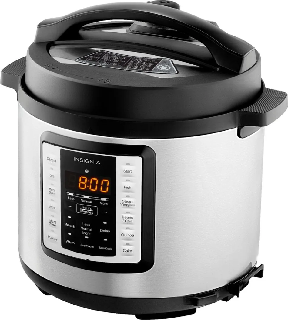 Insignia™ - 6qt Multi-function Pressure Cooker - Stainless Steel