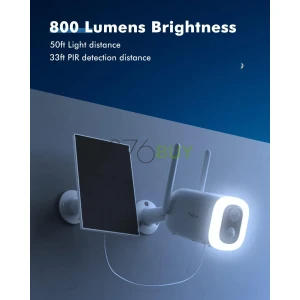 TIEJUS 2K Floodlight Solar Wireless Outdoor Security Camera