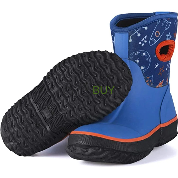 K KomForme Neoprene Kids Unisex Size 11 Rain Boots - Image 5