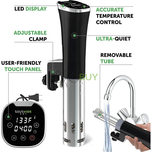 SOUSVIDE ART Cooker Kit (1000 Watts Sous Vide Cooker) - Image 2