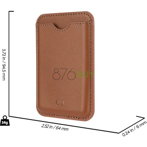 Case-Mate –  Magnetic Card Holder  - Cognac Brown