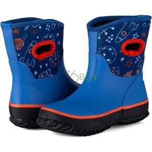 K KomForme Neoprene Kids Unisex Size 11 Rain Boots