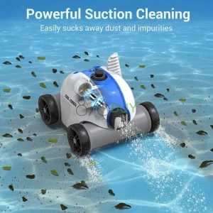 Cordless Robotic Pool Cleaner, Automatic Pool Vacuum with 60-90 Mins Working Time