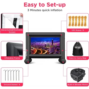 AUTSCA 14 Feet Inflatable Outdoor Movie Screen