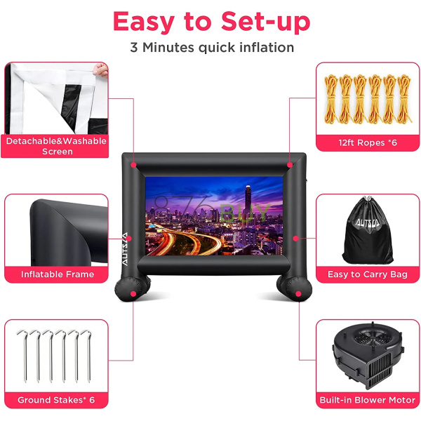 AUTSCA 14 Feet Inflatable Outdoor Movie Screen - Image 4
