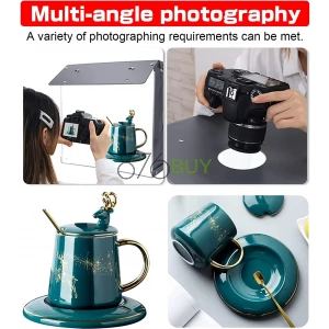 Photo Studio Light Box With 6 Color Backdrops And 3 Light Filters