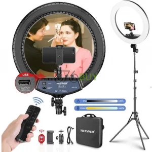 Neewer 18-inch LED Ring Light with Stand and Remote