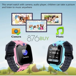 GOOWJUER HD Touch ScreenKids Smart Watch for Girls (Pink)