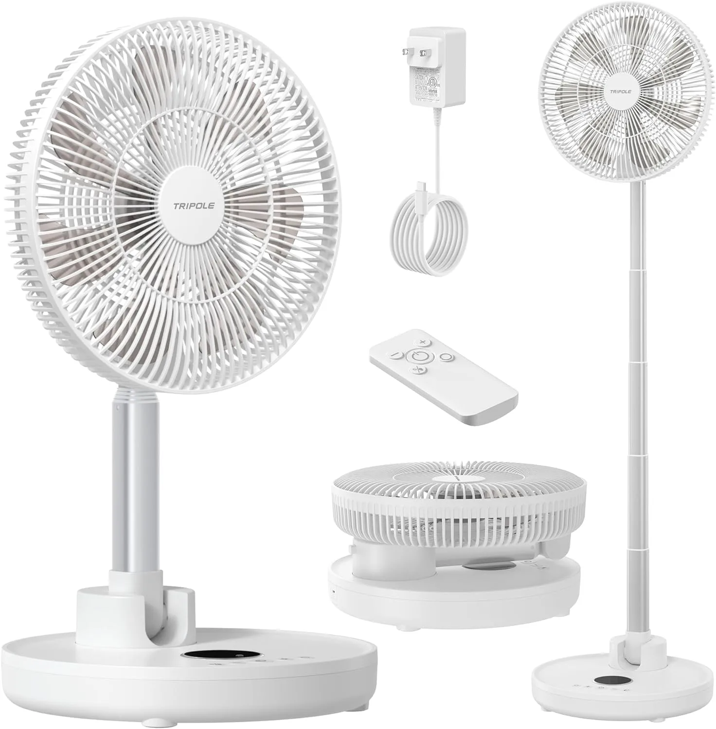 TriPole Standing Oscillating Pedestal Fan