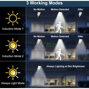 AITERMOND Solar Outdoor Lights, Dusk to Dawn Motion Sensor