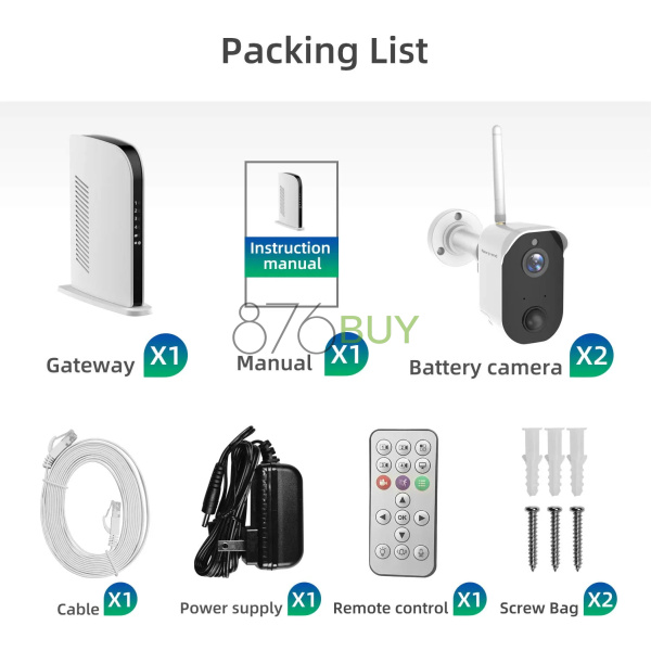 NexTrend 2 Camera Battery Operated Wireless Security System - Image 2