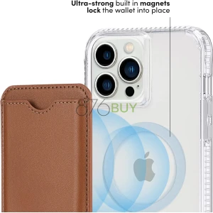 Case-Mate –  Magnetic Card Holder  - Cognac Brown