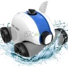 Cordless Robotic Pool Cleaner, Automatic Pool Vacuum with 60-90 Mins Working Time