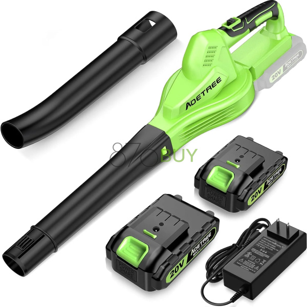 Cordless Leaf Blower -  20V with 2 Batteries & Charger