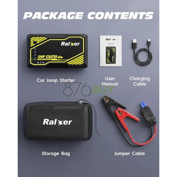 RALXER 1000A Peak Portable Car Jump Starter - Image 3