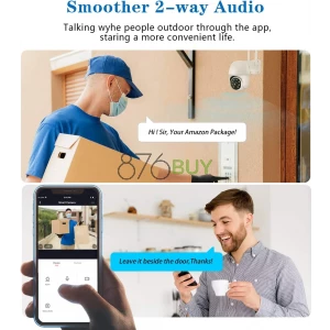 AIMECOR Outdoor Security Camera 1080P Pan/Tilt 2.4G WiFi