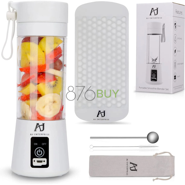 AJ Enterprise Portable Smoothie Blender - White
