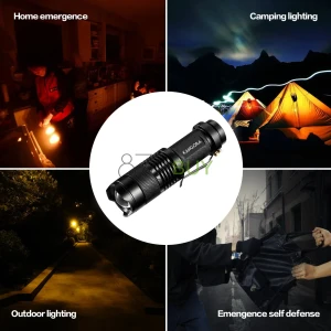KANGORA 300 Lumens LED Mini Flashlight with 3 Light Modes