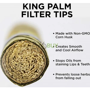 King Palm Mini Size Natural Pre Wrap Palm Leafs (25 Rolls)