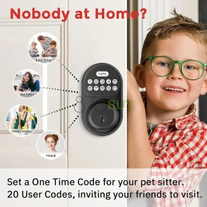 Hugolog Keyless Entry Electronic Deadbolt with Keypad