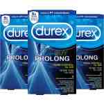 Durex Prolong Delay Lubricant Latex Condoms for Men 12 Pack
