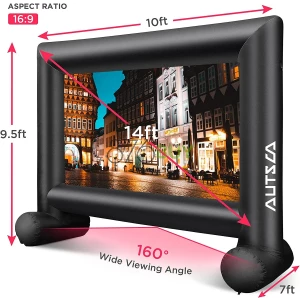 AUTSCA 14 Feet Inflatable Outdoor Movie Screen