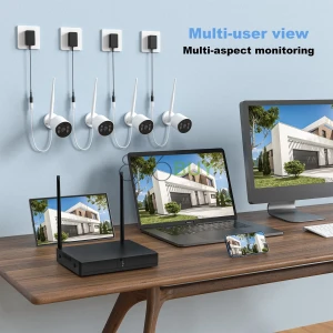 TOPVISION 4pcs Wired Security Camera System No HDD