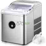 Silver Countertop Ice Maker