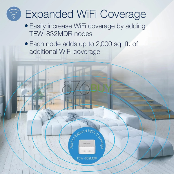 TRENDnet AC1200 WiFi EasyMesh Kit, Includes 2 x AC1200 WiFi Mesh Nodes - Image 4