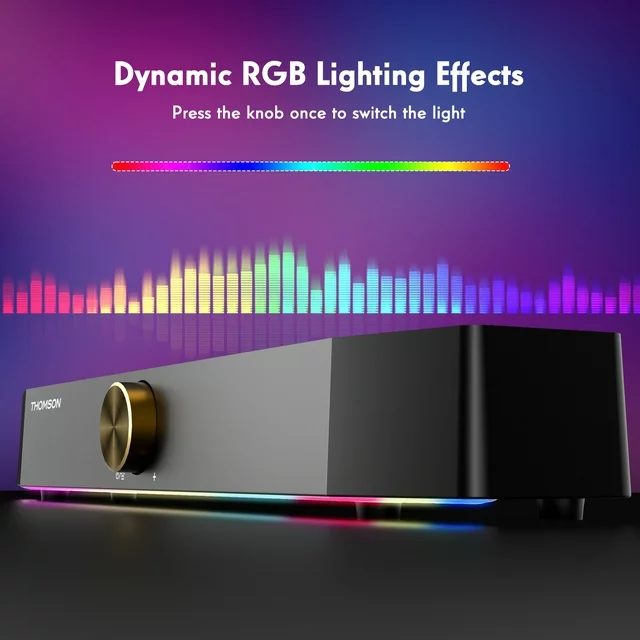 Thomson 56565 Computer Speakers, Bluetooth Computer SoundBar - Image 2