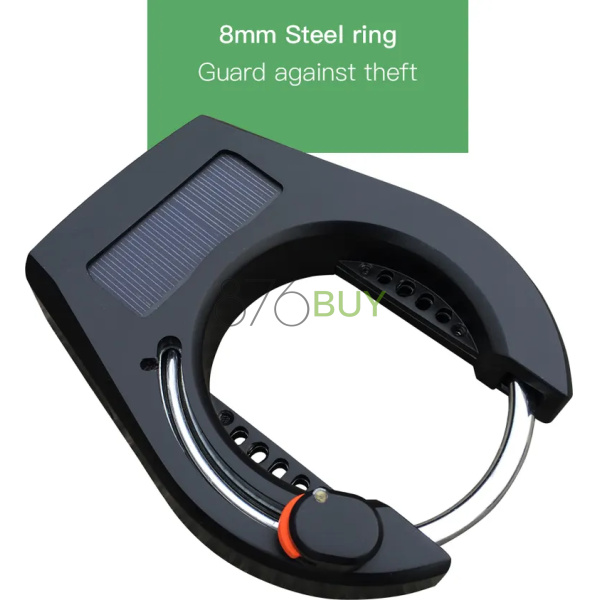 Solar Horseshoe Bike Lock with Alarm - Image 3