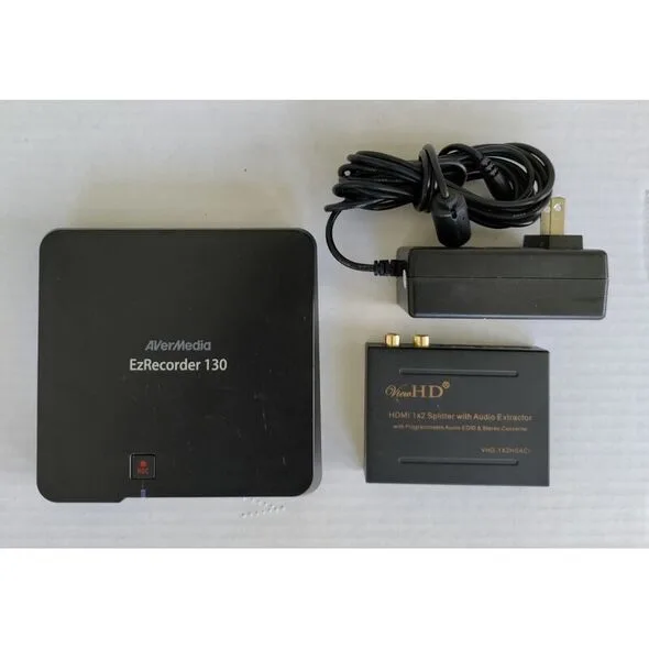 AVerMedia EzRecorder 130, HD Video Capture HDMI Recorder with HDMI Splitter