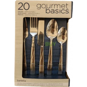 Mikasa Gourmet Basics Barletta Stainless 20pc. Flatware Set (Service for Four)