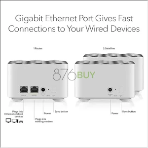 Netgear RBK13-100NAR Orbi RBK13 AC1200 Whole Home Mesh Network