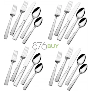 Mikasa Gourmet Basics Barletta Stainless 20pc. Flatware Set (Service for Four)