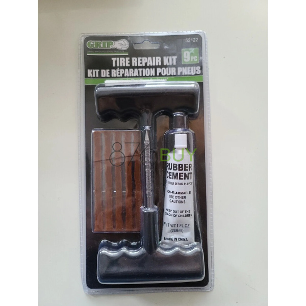 Grip Tire 9 Piece Plug Repair Kit