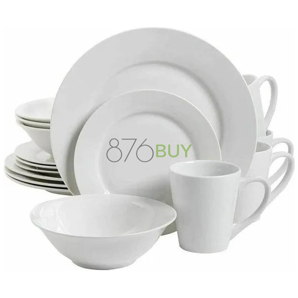 Gibson GH Nobel Court DW 16pc White Dinnerwear Set