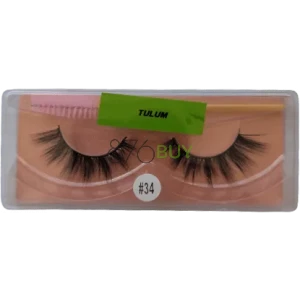 Reusable Authentic Faux Mink Lashes (Tulum #34)
