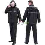 2pc Hooded, Reflective Raincoat  Jacket and Pants