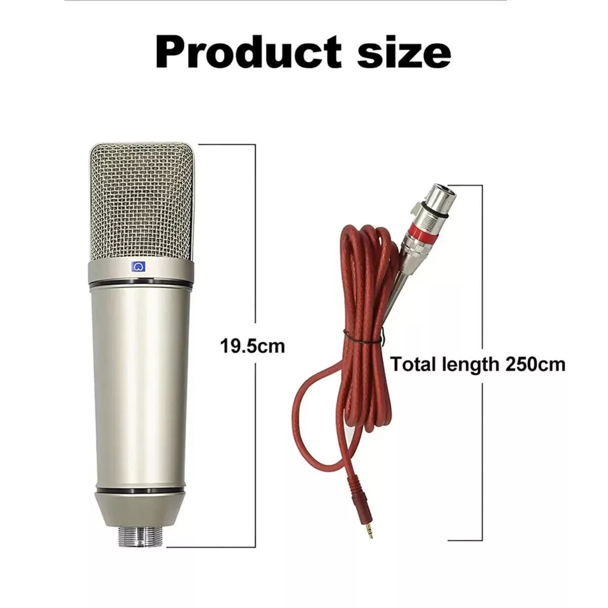 Metal Professional Condenser Microphone Studio Microphone - Image 4