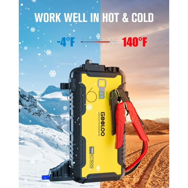 GOOLOO Car Jump Starter, 1500A - Image 6