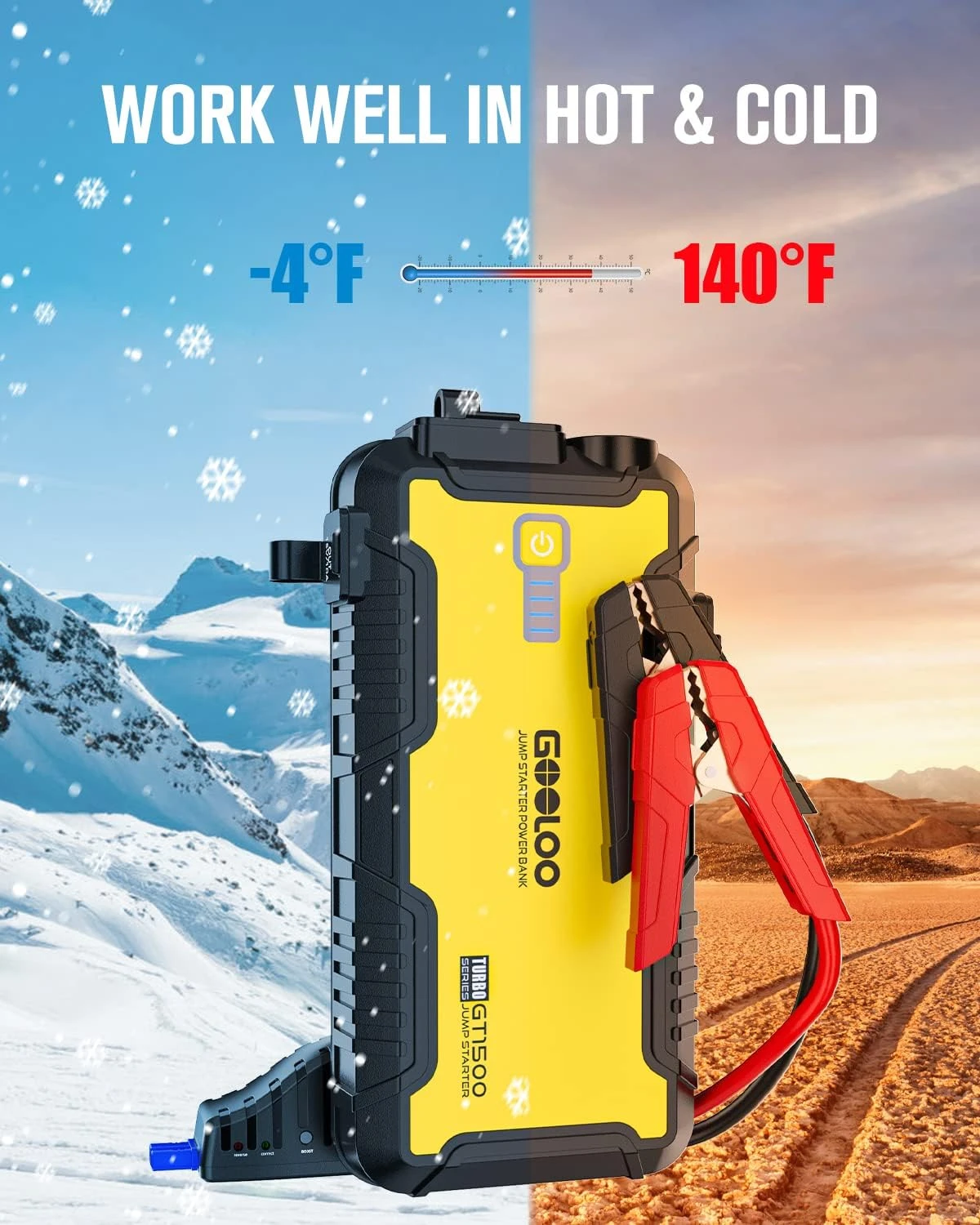 GOOLOO Car Jump Starter, 1500A - Image 6
