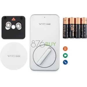 Wyze - Lock Smart Lock Wi-Fi Retrofit Deadbolt with App/Keypad/Voice Assistant Access - Silver