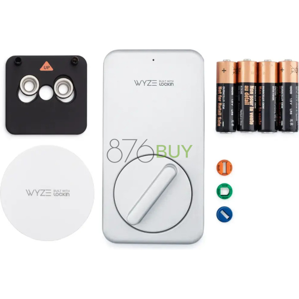 Wyze - Lock Smart Lock Wi-Fi Retrofit Deadbolt with App/Keypad/Voice Assistant Access - Silver - Image 4