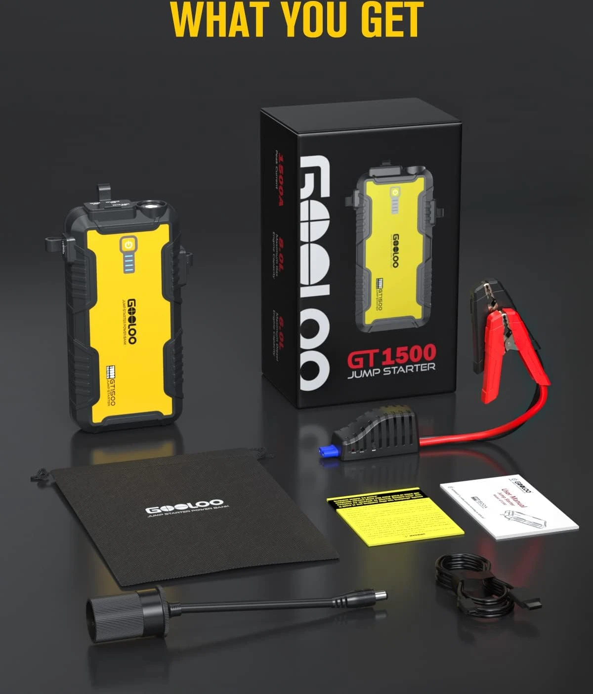 GOOLOO Car Jump Starter, 1500A - Image 8