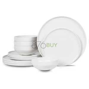 WhiteStone Lain Quinn Bone China 12-Piece Dinnerware Set