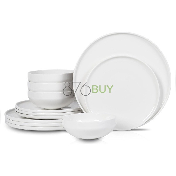 WhiteStone Lain Quinn Bone China 12-Piece Dinnerware Set