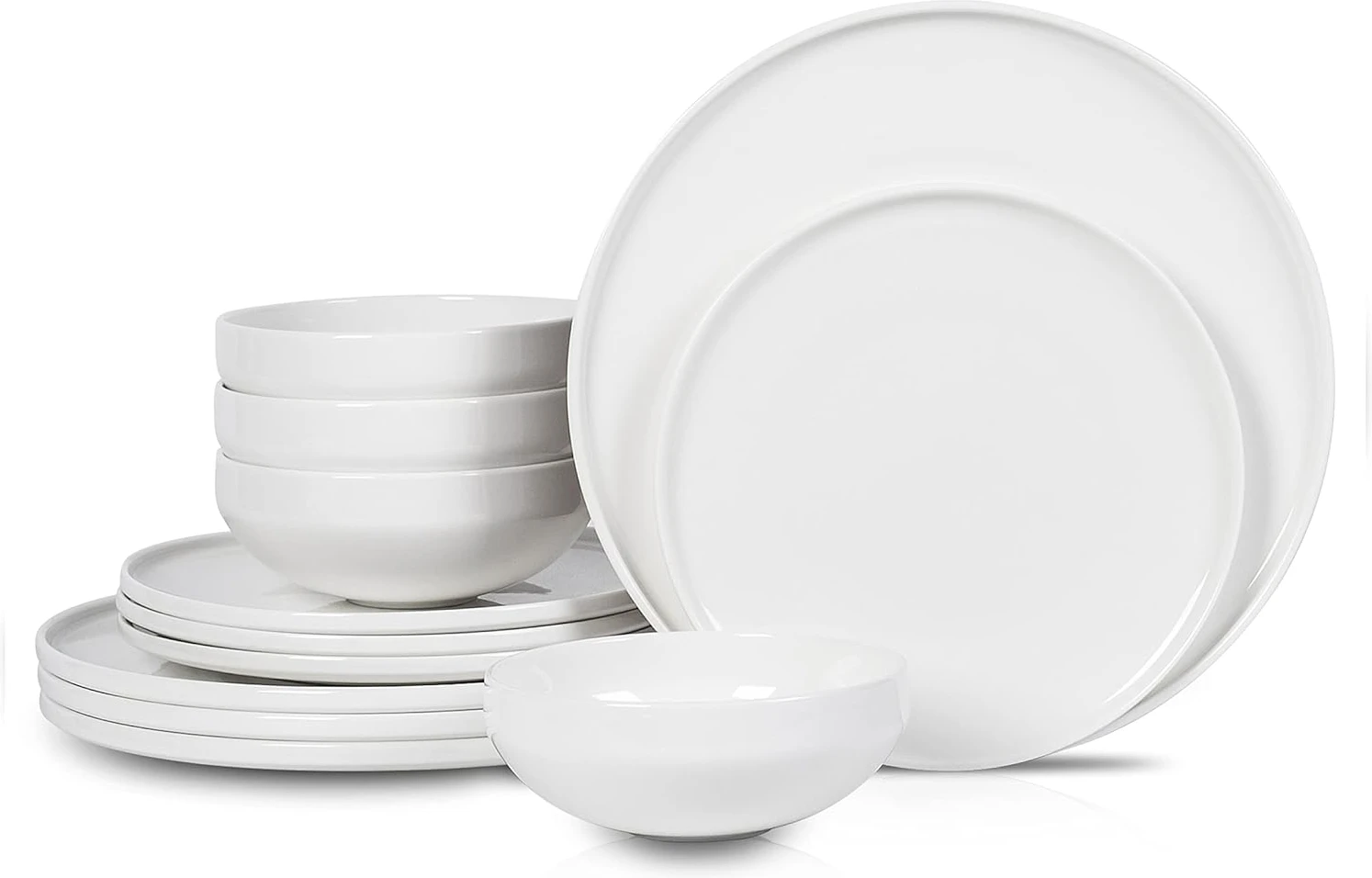 WhiteStone Lain Quinn Bone China 12-Piece Dinnerware Set